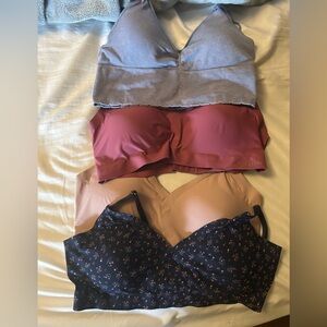 Set of 4 wireless lounge bras